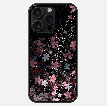 Starlit Flower Dreams Glass Case For iPhone 16 Pro Max by Custom World