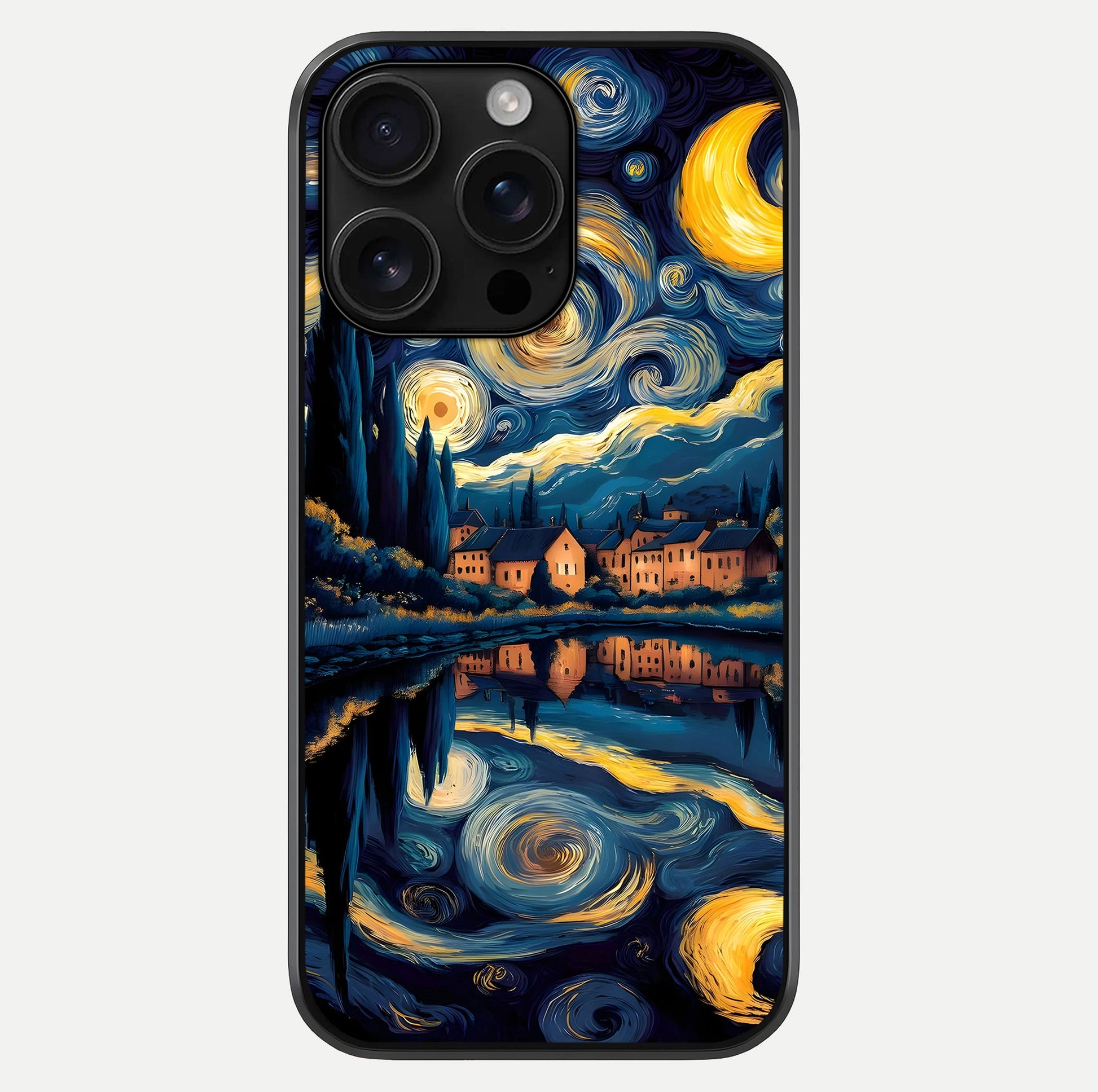 Starry Sky Serenity Glass Case For iPhone 16 Pro Max by Custom World