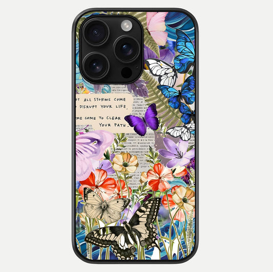 Storm Path Bloom Glass Case For iPhone 16 Pro Max by Custom World