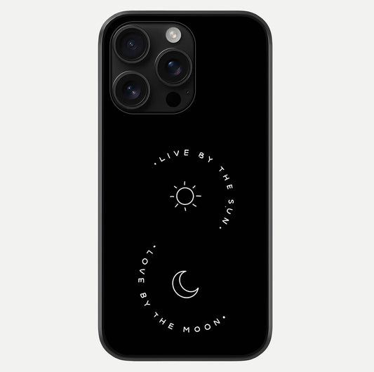 Sun Moon Balance Glass Case For iPhone 16 Pro Max by Custom World