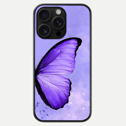 Violet Dream Wing Glass Case For iPhone 16 Pro Max by Custom World