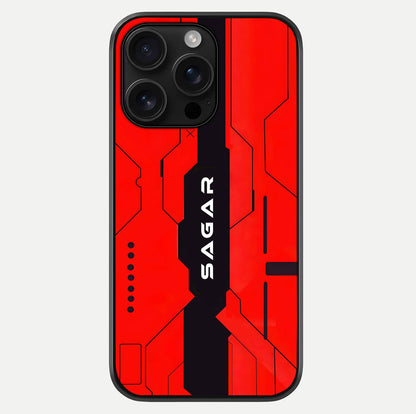 Voltage Rise CYBERPUNK Custom Name Glass Case For iPhone 16 Pro Max by Custom World