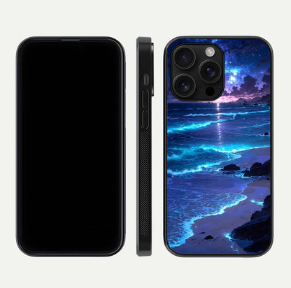 Classic Damn Look Glass Case for iPhone 16 Pro Max dual-view layout showing design clarity and glass polish