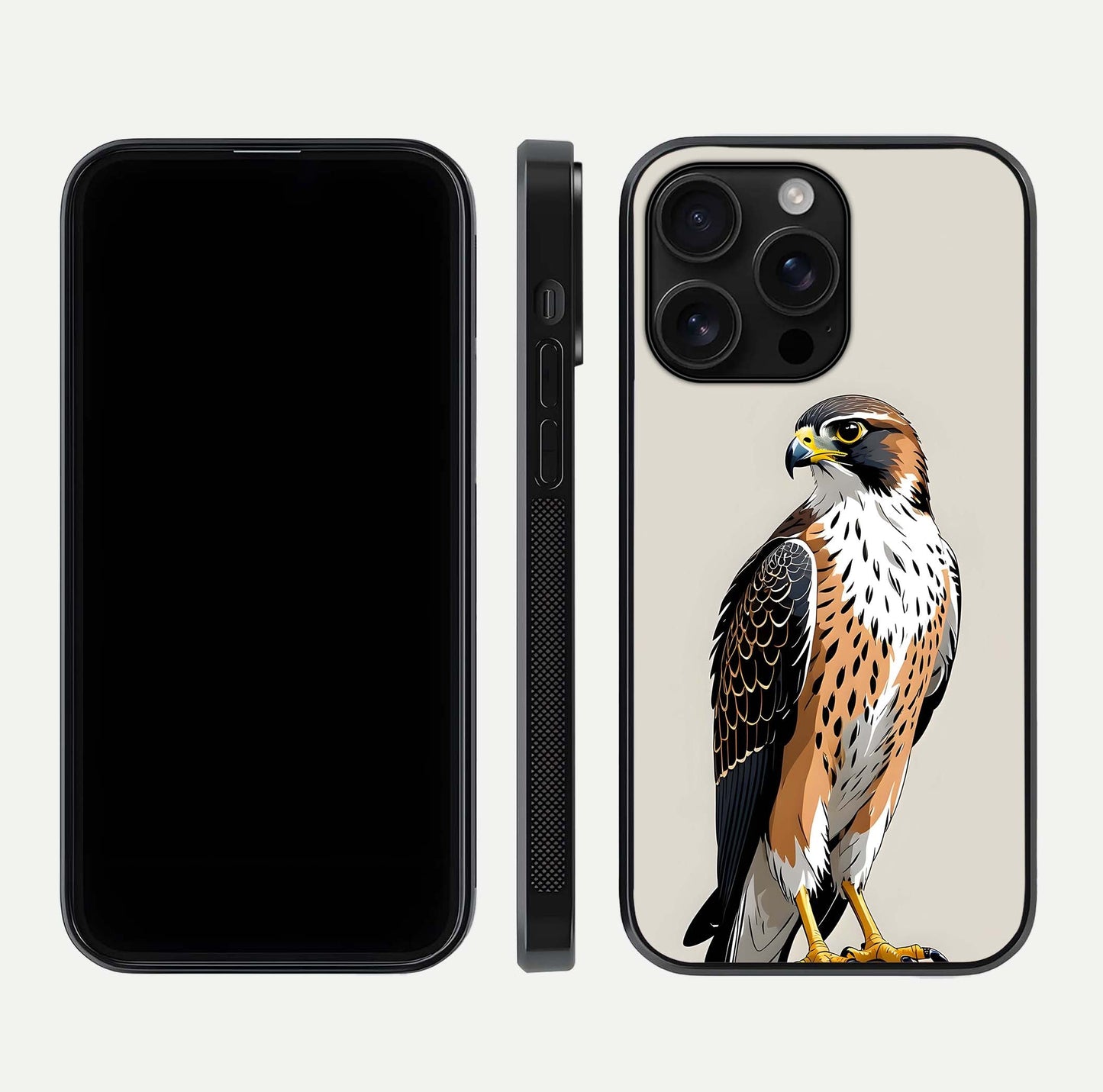 Clever Eagle Glass Case for iPhone 16 Pro Max dual-view layout showing design symmetry and smooth finish