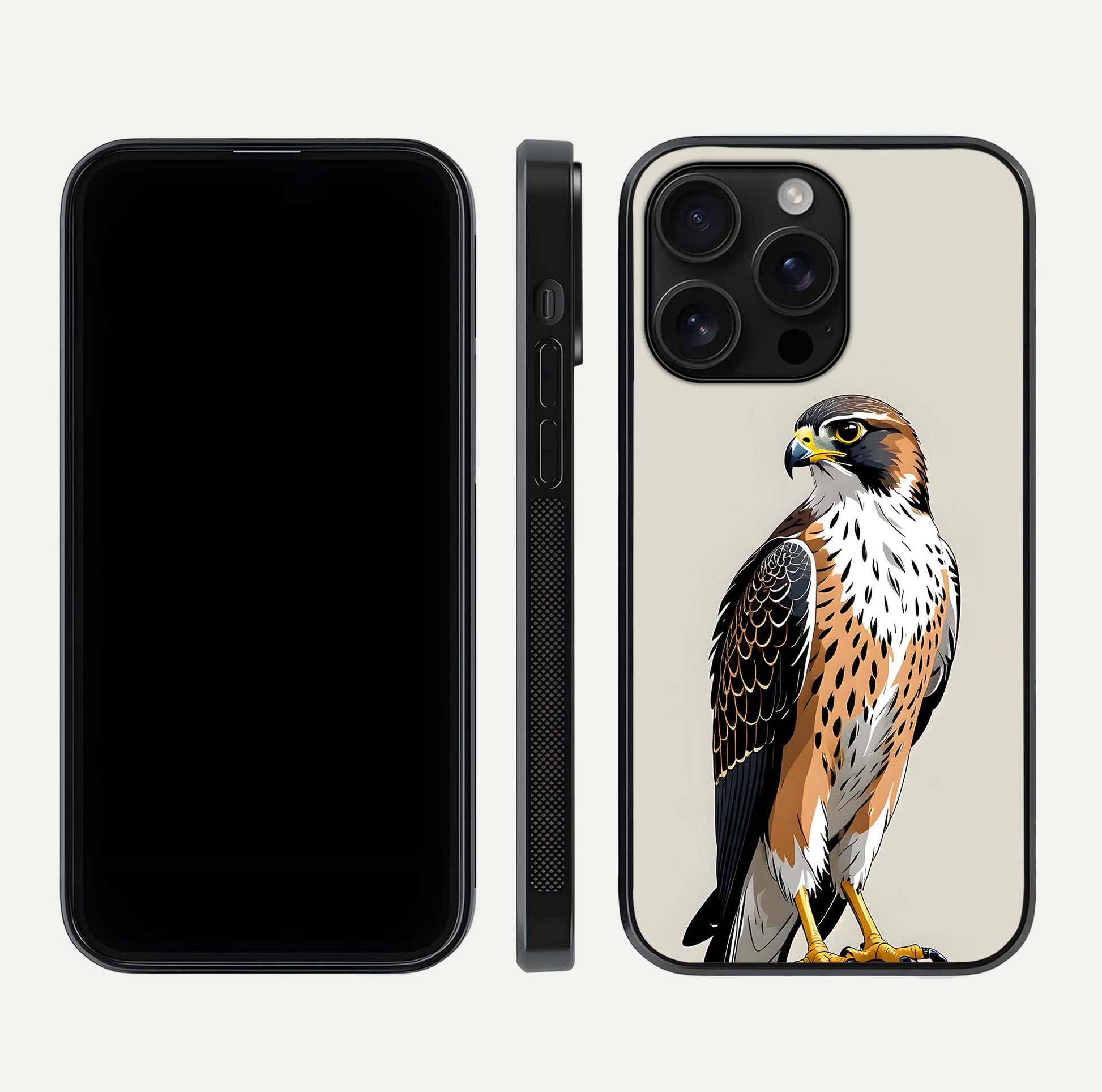 Clever Eagle Glass Case for iPhone 16 Pro Max dual-view layout showing design symmetry and smooth finish