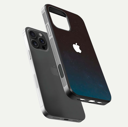 Green Emerald Apple Logo Glass Case for iPhone 16 Pro Max floating dual-view mockup showing glossy shine and premium color tone