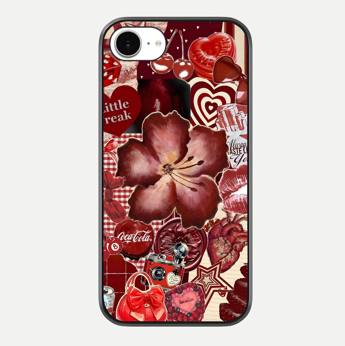 Aesthetic Little Freak Glass Case For iPhone 16e by Custom World