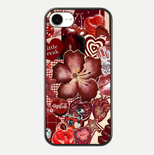 Aesthetic Little Freak Glass Case For iPhone 16e by Custom World