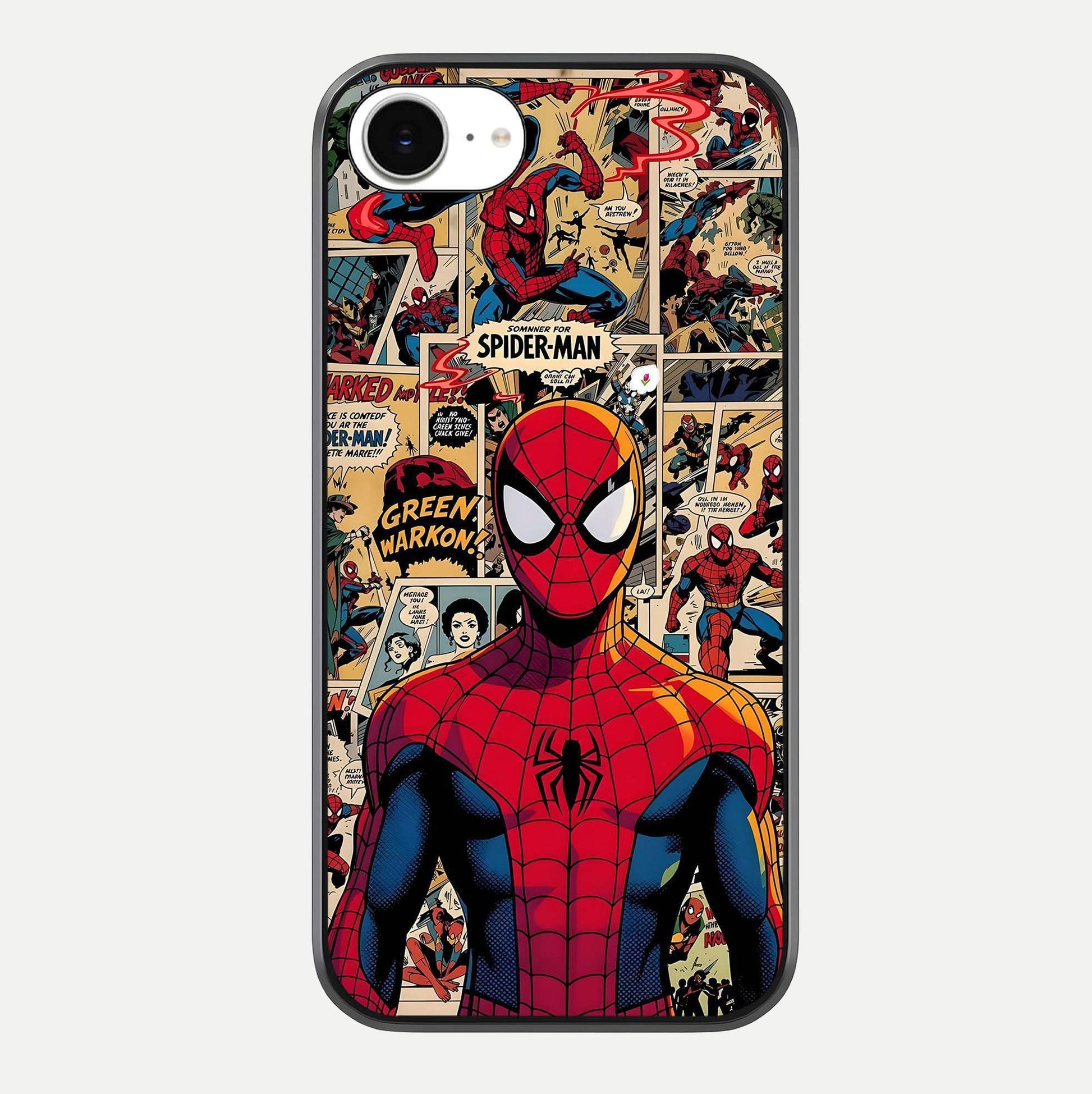 Aesthetic Spider Glass Case For iPhone 16e by Custom World