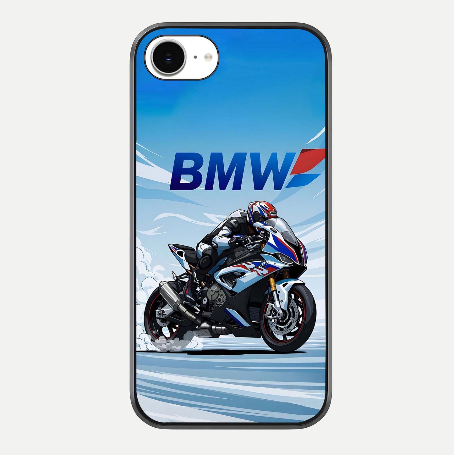 BMW Power Drift Glass Case For iPhone 16e by Custom World