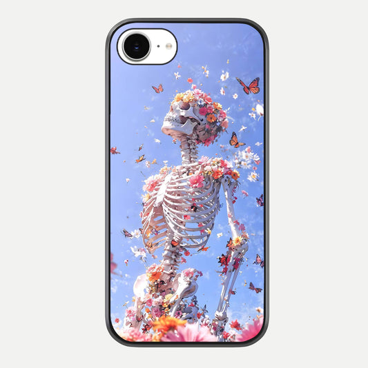Bloom Beyond Bones Glass Case For iPhone 16e by Custom World