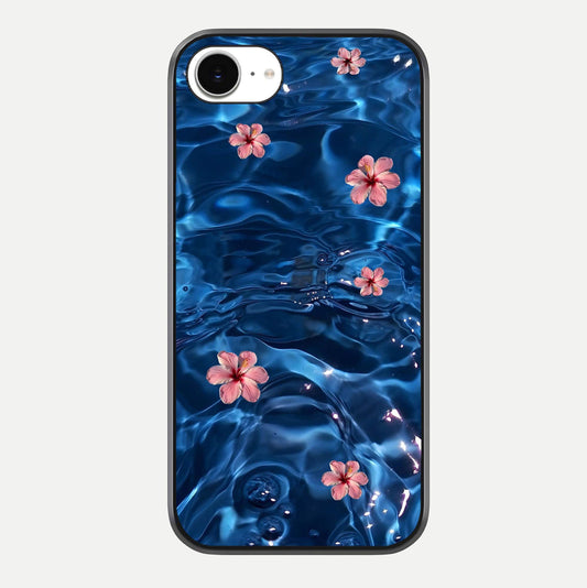 Blooming Water Drift Glass Case For iPhone 16e by Custom World