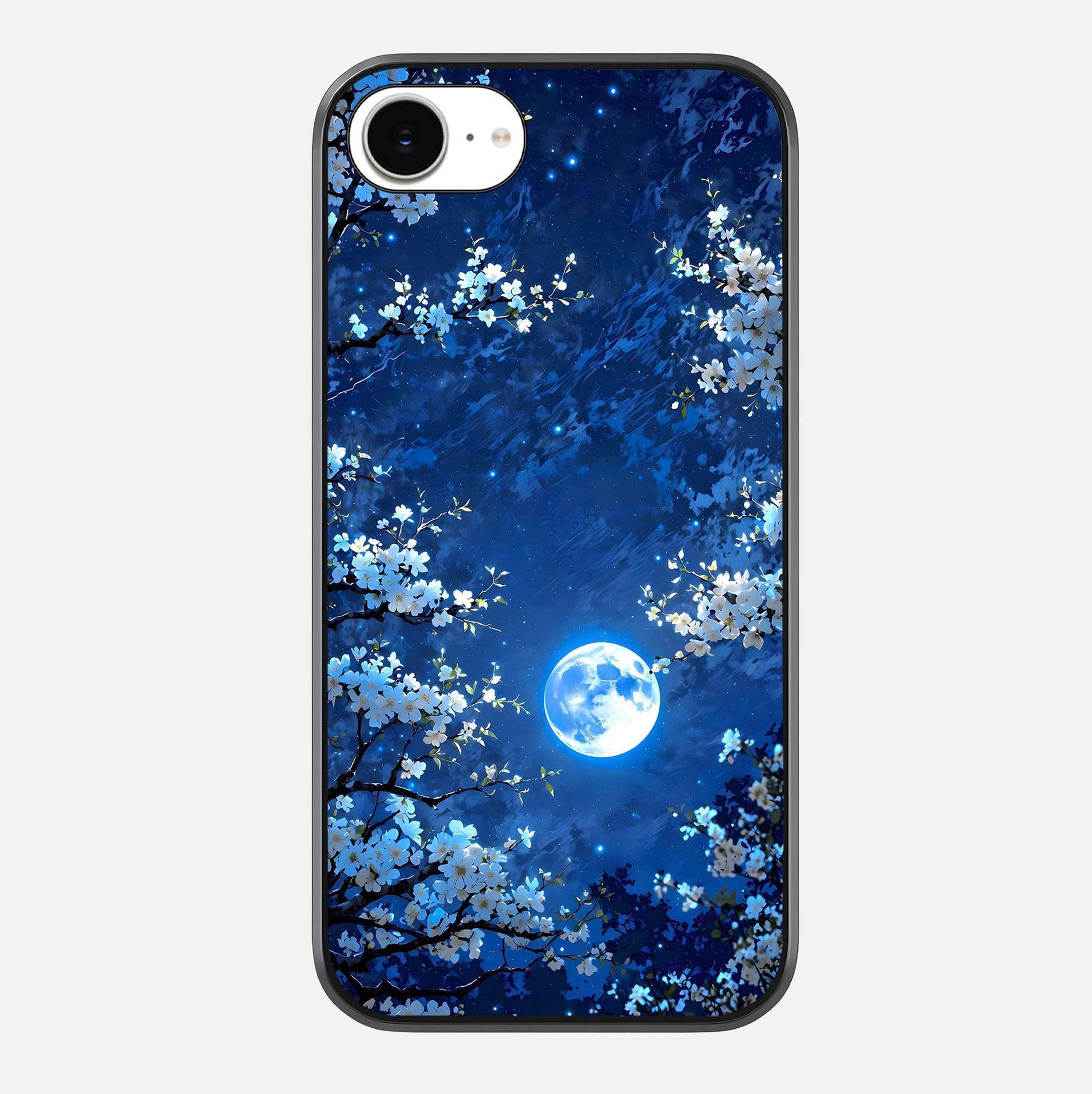 Blossom Moonlight Sky Glass Case For iPhone 16e by Custom World