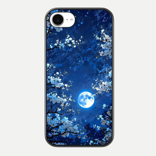 Blossom Moonlight Sky Glass Case For iPhone 16e by Custom World