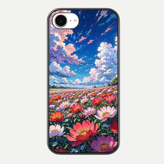 Blossom Sky Field Glass Case For iPhone 16e by Custom World