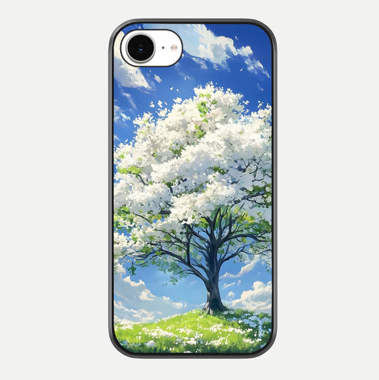 Blossom Sky Serenity Glass Case For iPhone 16e by Custom World
