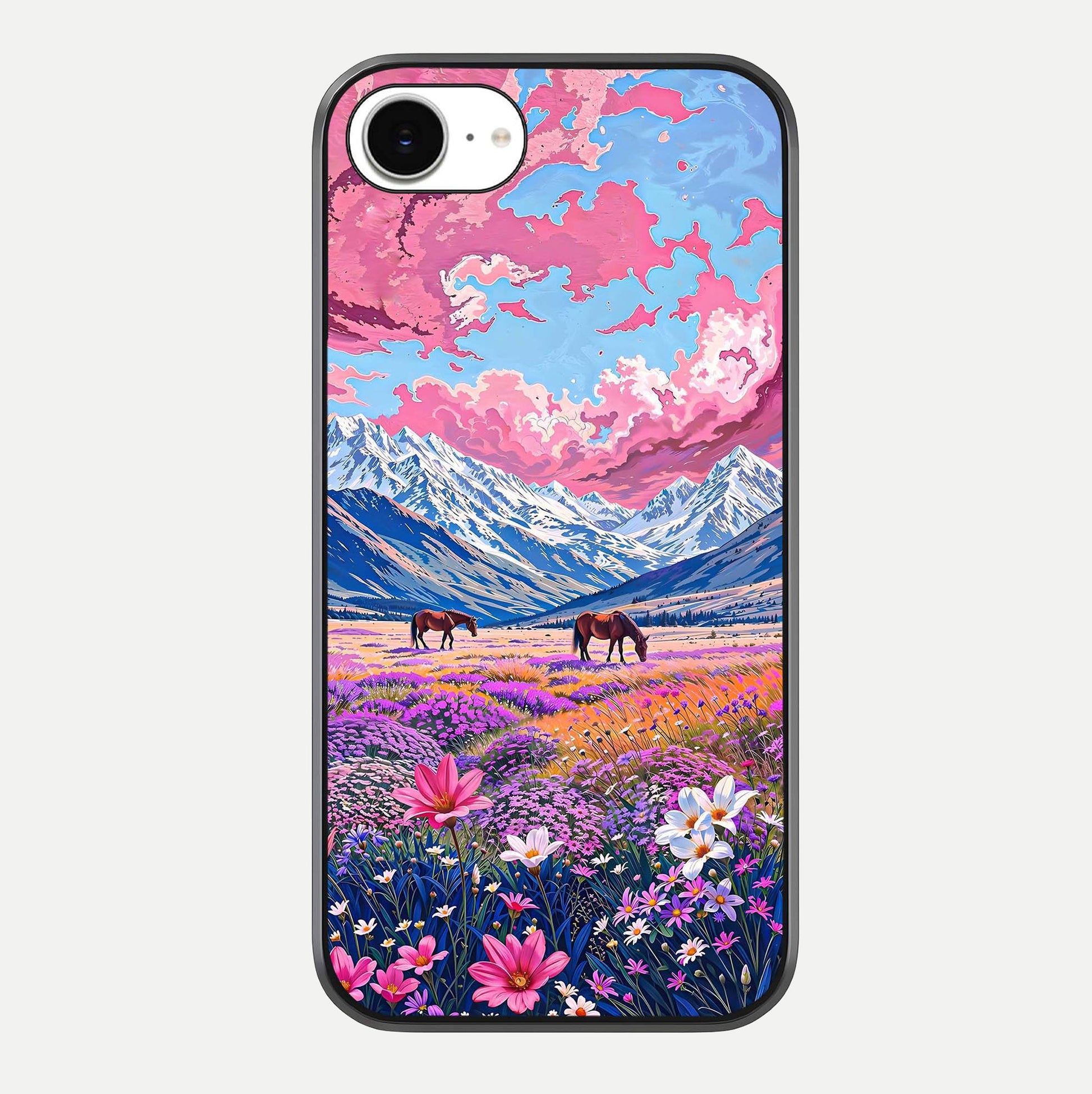 Blossom Valley Dream Glass Case For iPhone 16e by Custom World