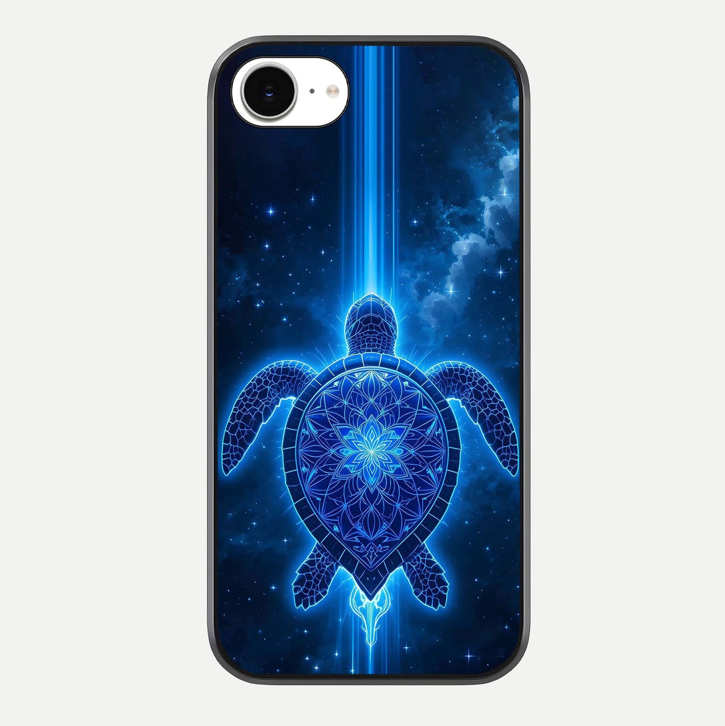 Blue Galaxy Turtle Glass Case For iPhone 16e by Custom World