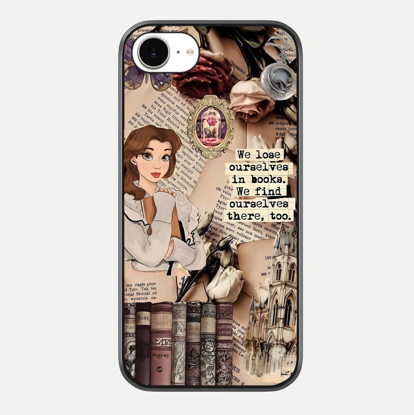 Bookish Dream World Glass Case For iPhone 16e by Custom World