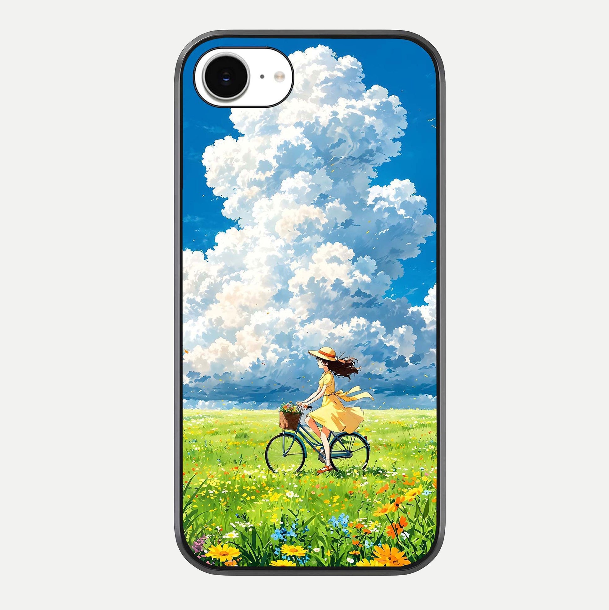 Breezy Meadow Ride Glass Case For iPhone 16e by Custom World