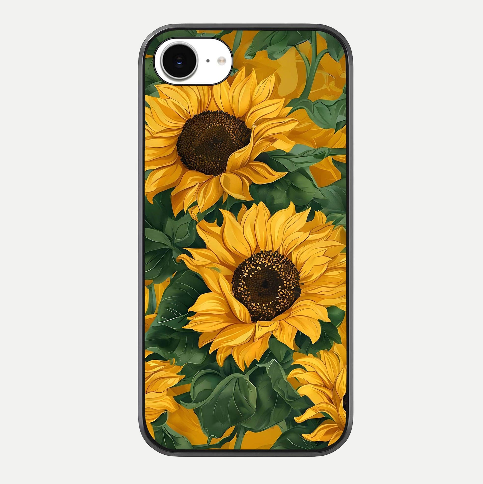 Bright Sunflower Bloom Glass Case For iPhone 16e by Custom World