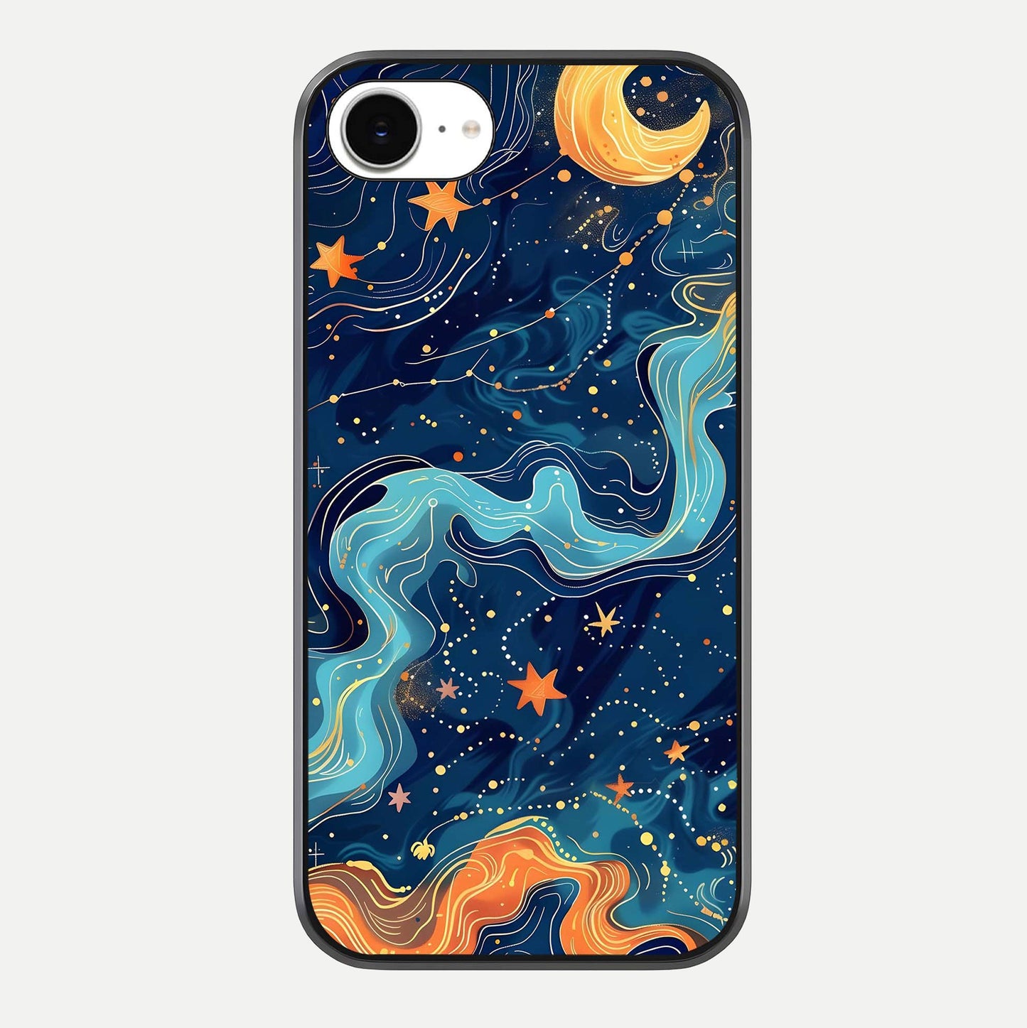 Celestial Dream Flow Glass Case For iPhone 16e by Custom World