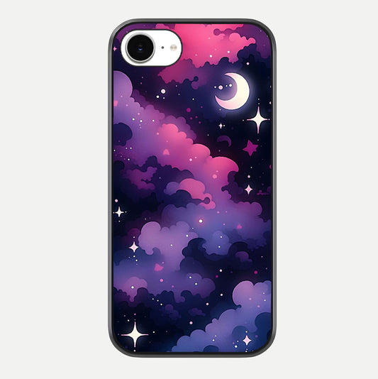 Celestial Moon Magic Glass Case For iPhone 16e by Custom World