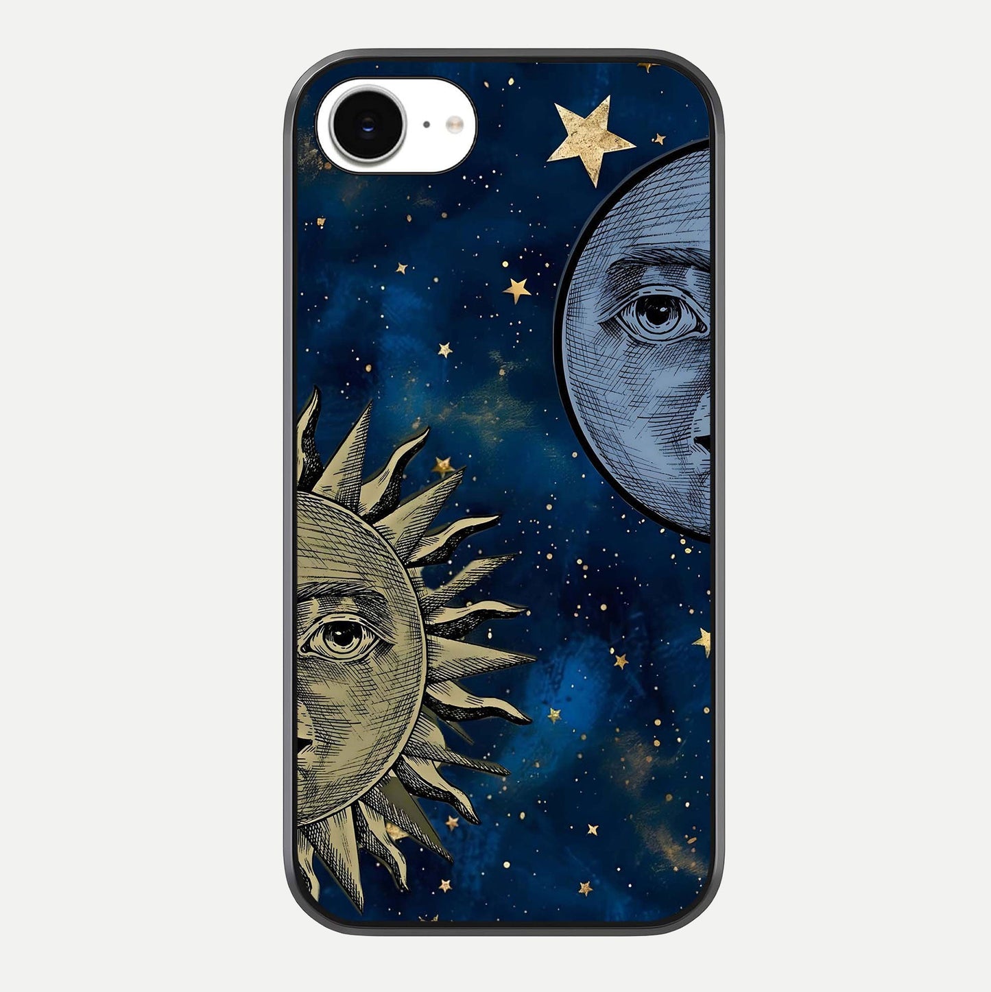 Celestial Moon With Sun Glass Case For iPhone 16e by Custom World