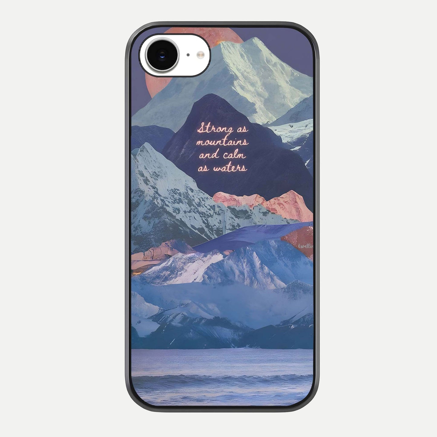 Celestial Mountain Calm Glass Case For iPhone 16e by Custom World