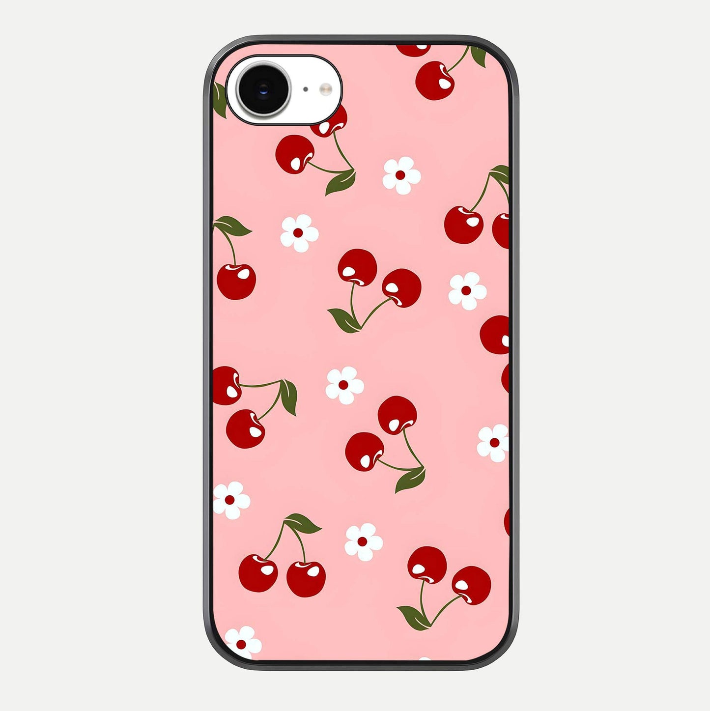 Cherry Love Mood Glass Case For iPhone 16e by Custom World