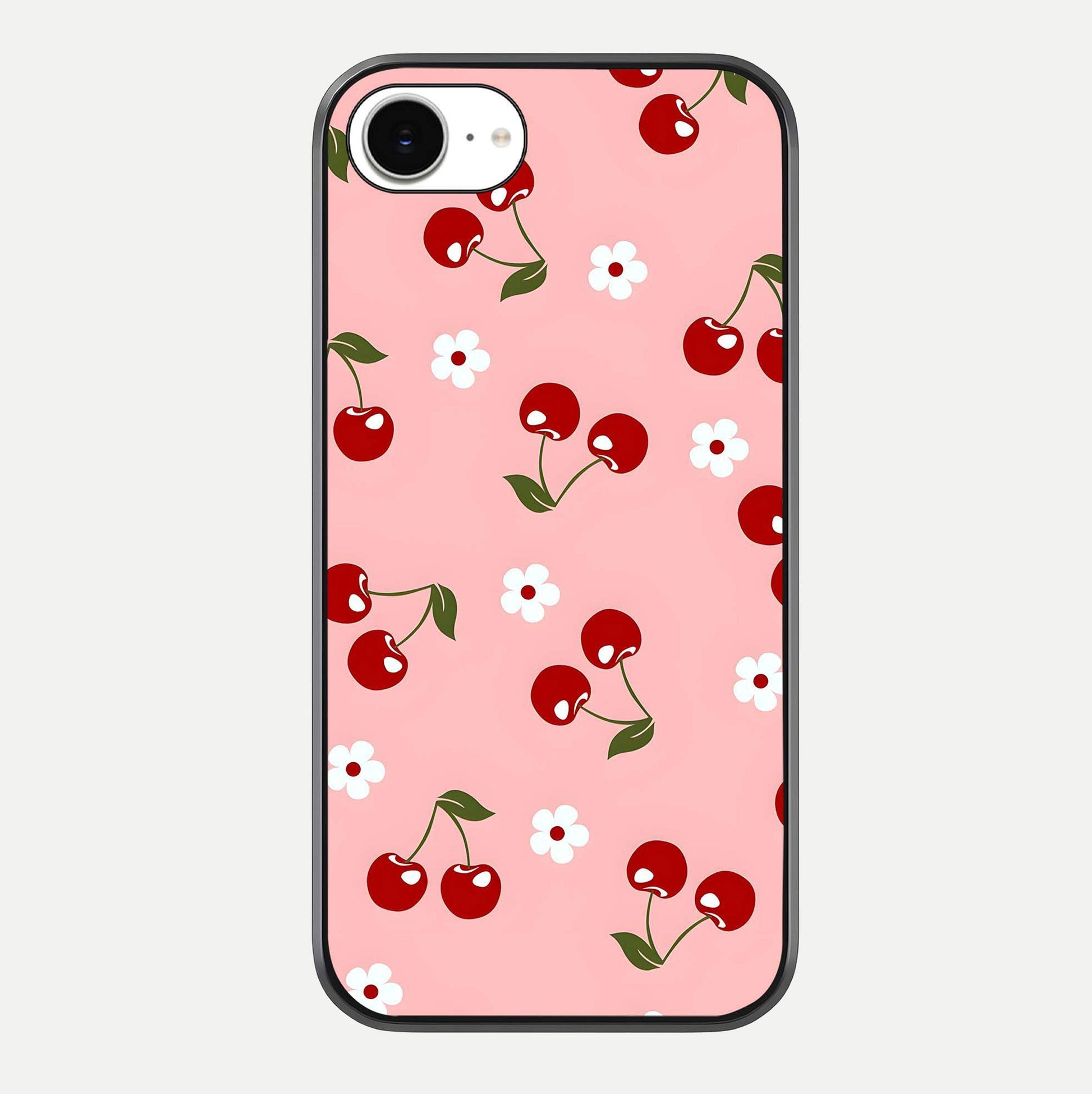 Cherry Love Mood Glass Case For iPhone 16e by Custom World