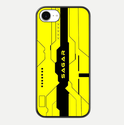 Circuit CYBERPUNK Custom Name Glass Case For iPhone 16e by Custom World