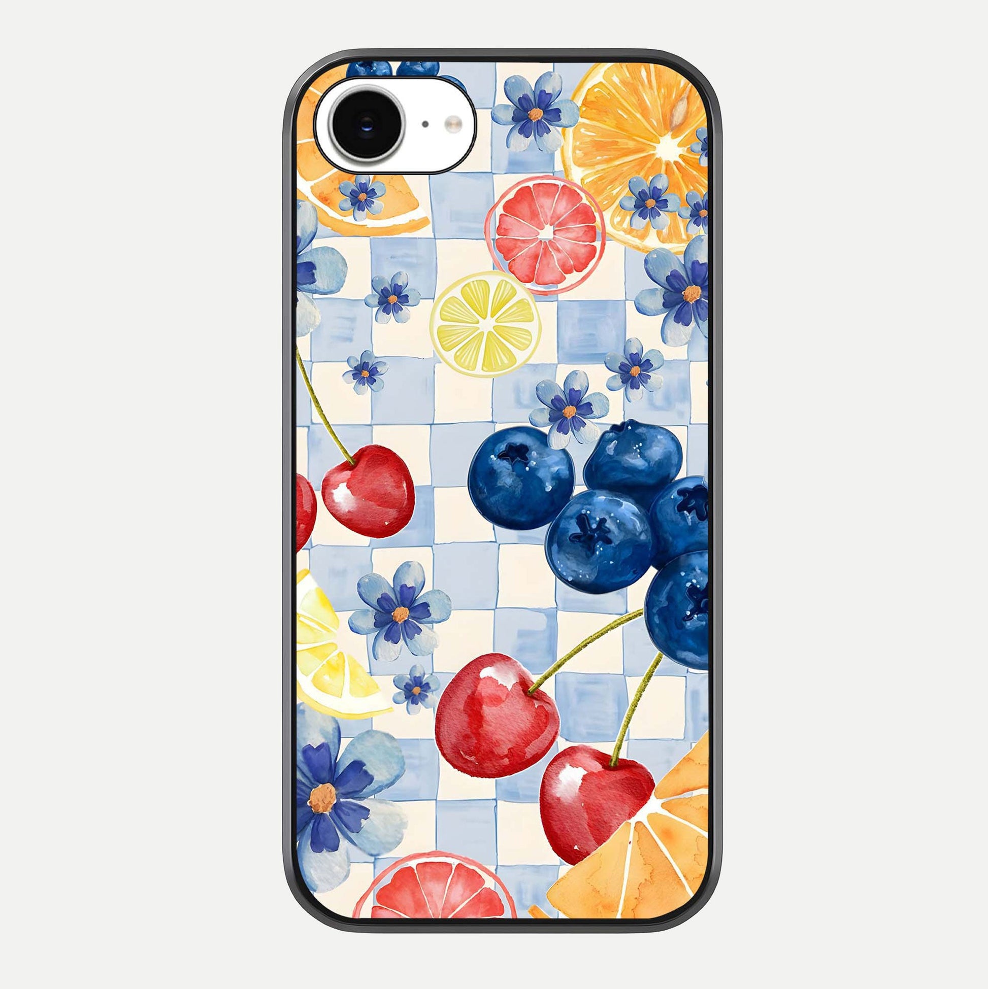 Citrus Bloom Joy Glass Case For iPhone 16e by Custom World
