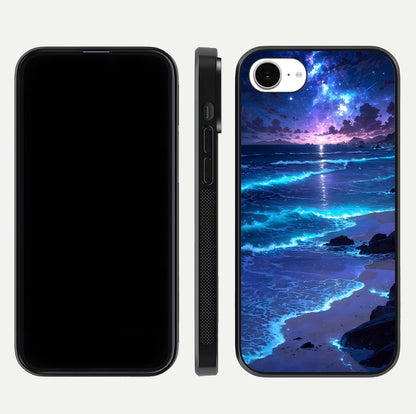 Classic Damn Look Glass Case for iPhone 16e dual-view layout showing design clarity and glass polish