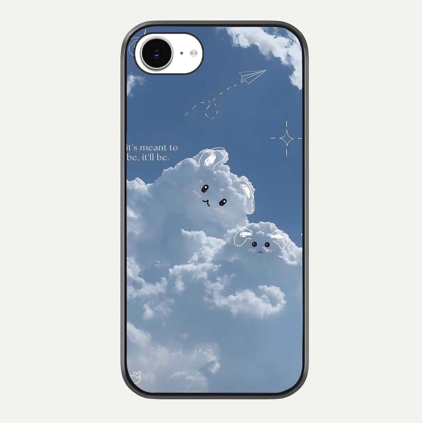 Cloud Bunny Dreams Glass Case For iPhone 16e by Custom World