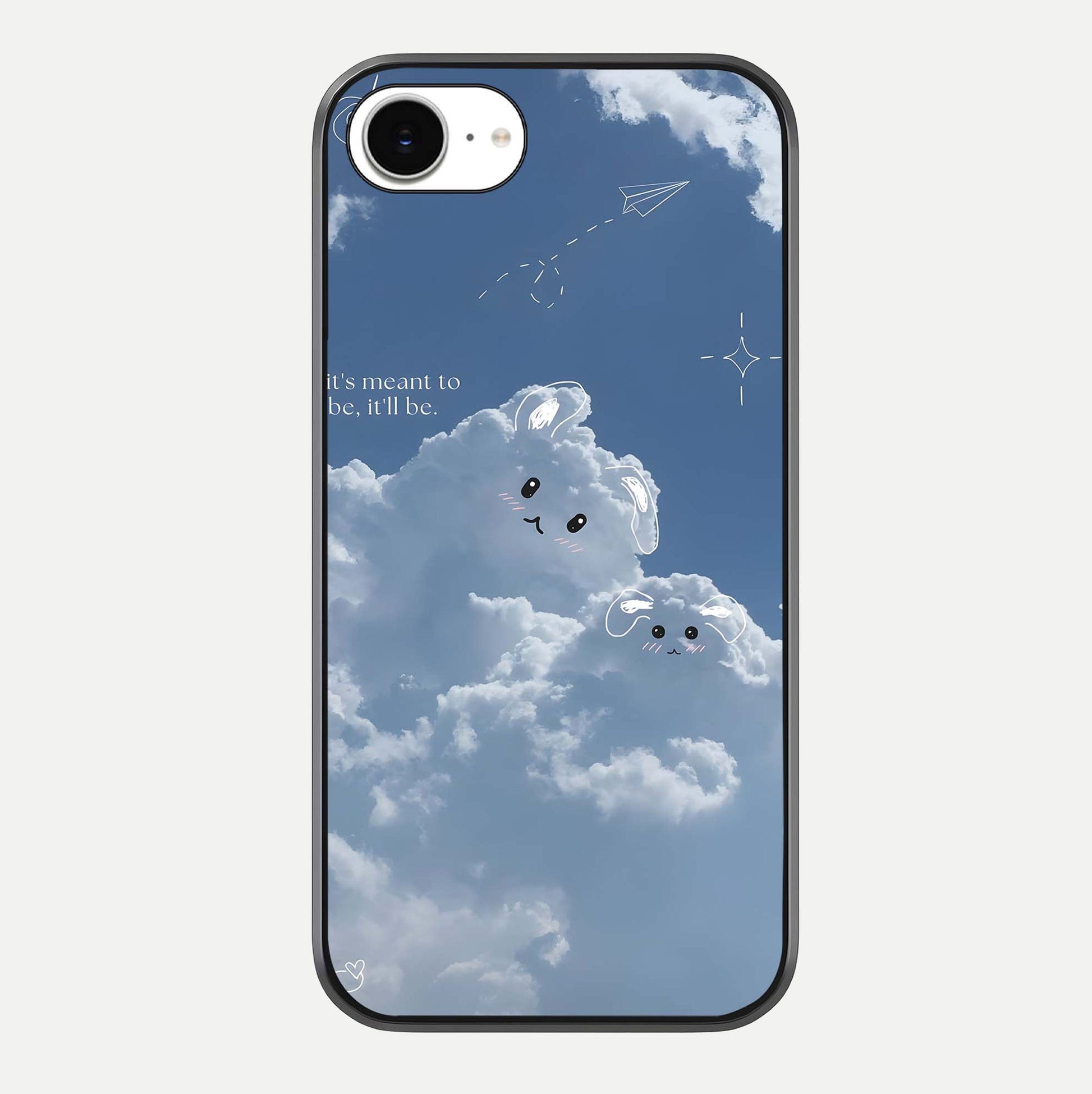 Cloud Bunny Dreams Glass Case For iPhone 16e by Custom World