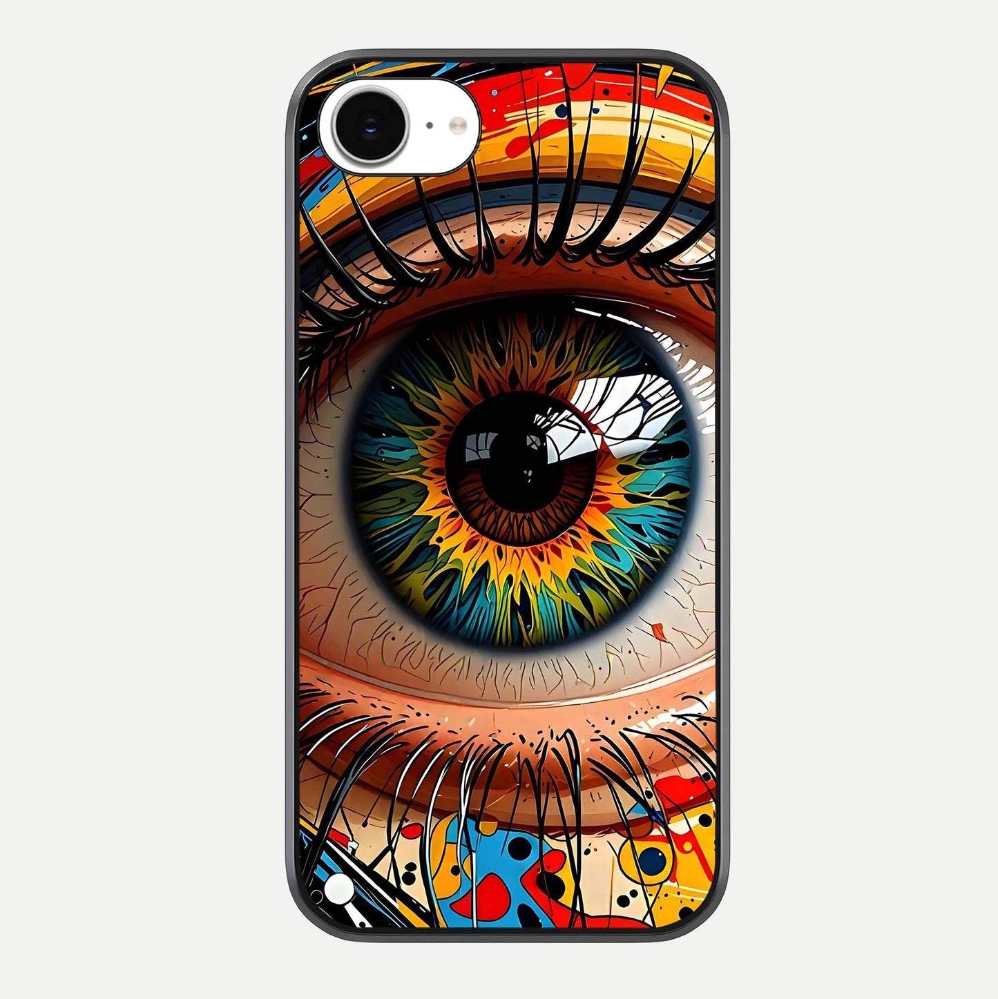 Colorful Eye Glass Case For iPhone 16e by Custom World