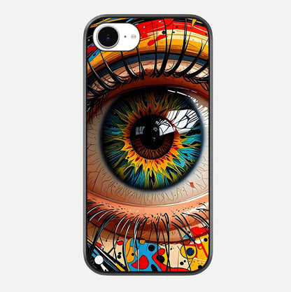 Colorful Eye Glass Case For iPhone 16e by Custom World