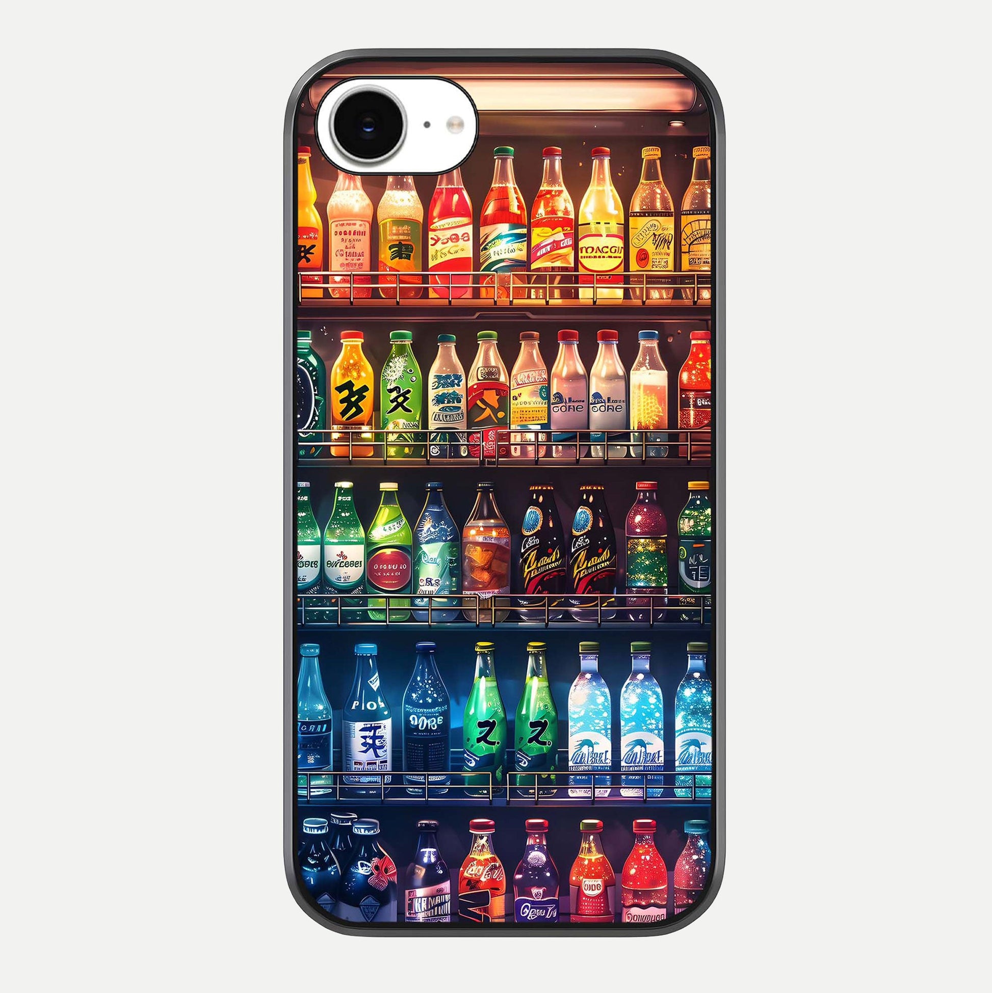 Colorful Soda Bottles Glass Case For iPhone 16e by Custom World