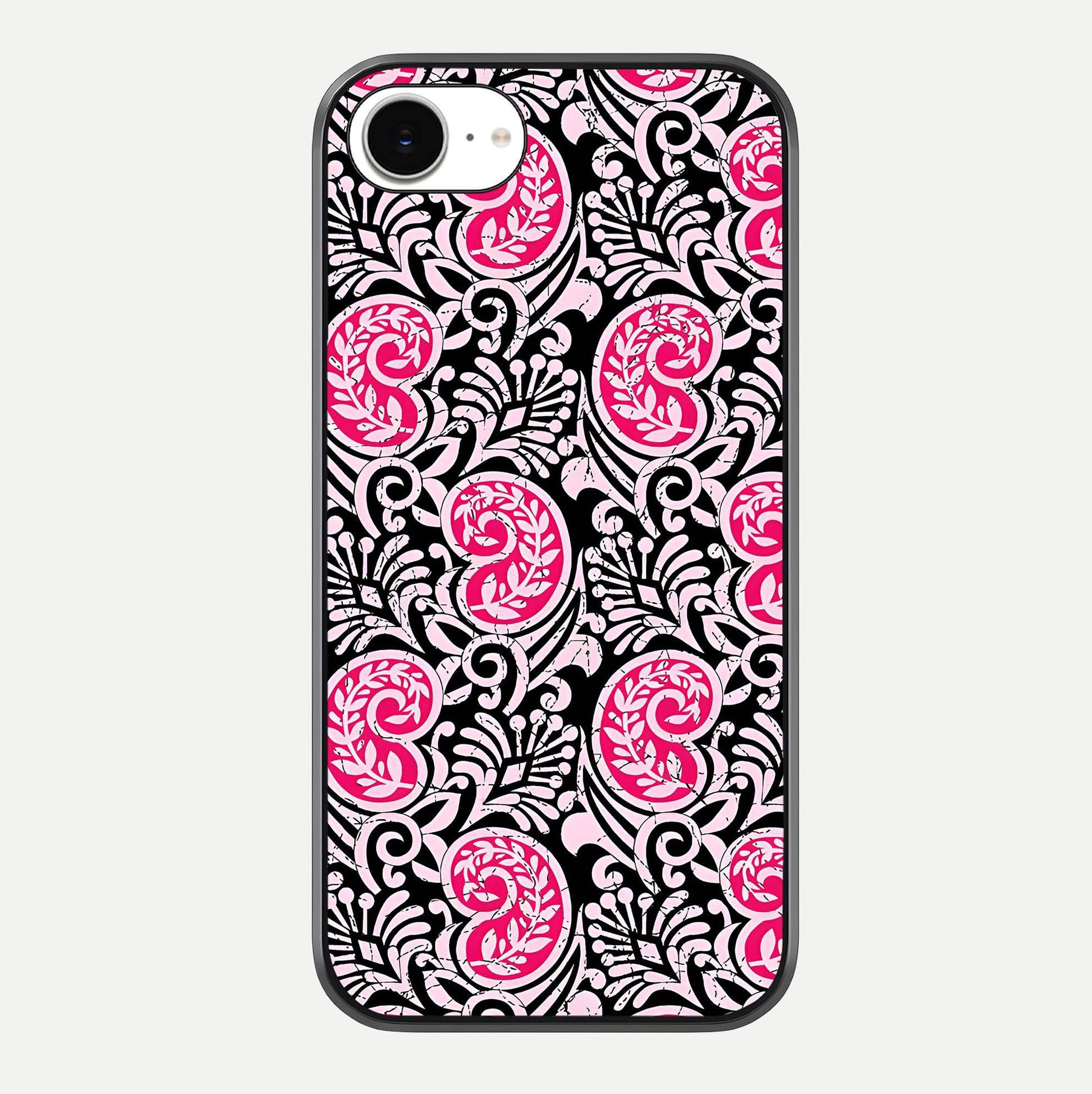 Crimson Paisley Charm Glass Case For iPhone 16e by Custom World