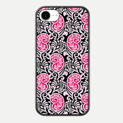 Crimson Paisley Charm Glass Case For iPhone 16e by Custom World