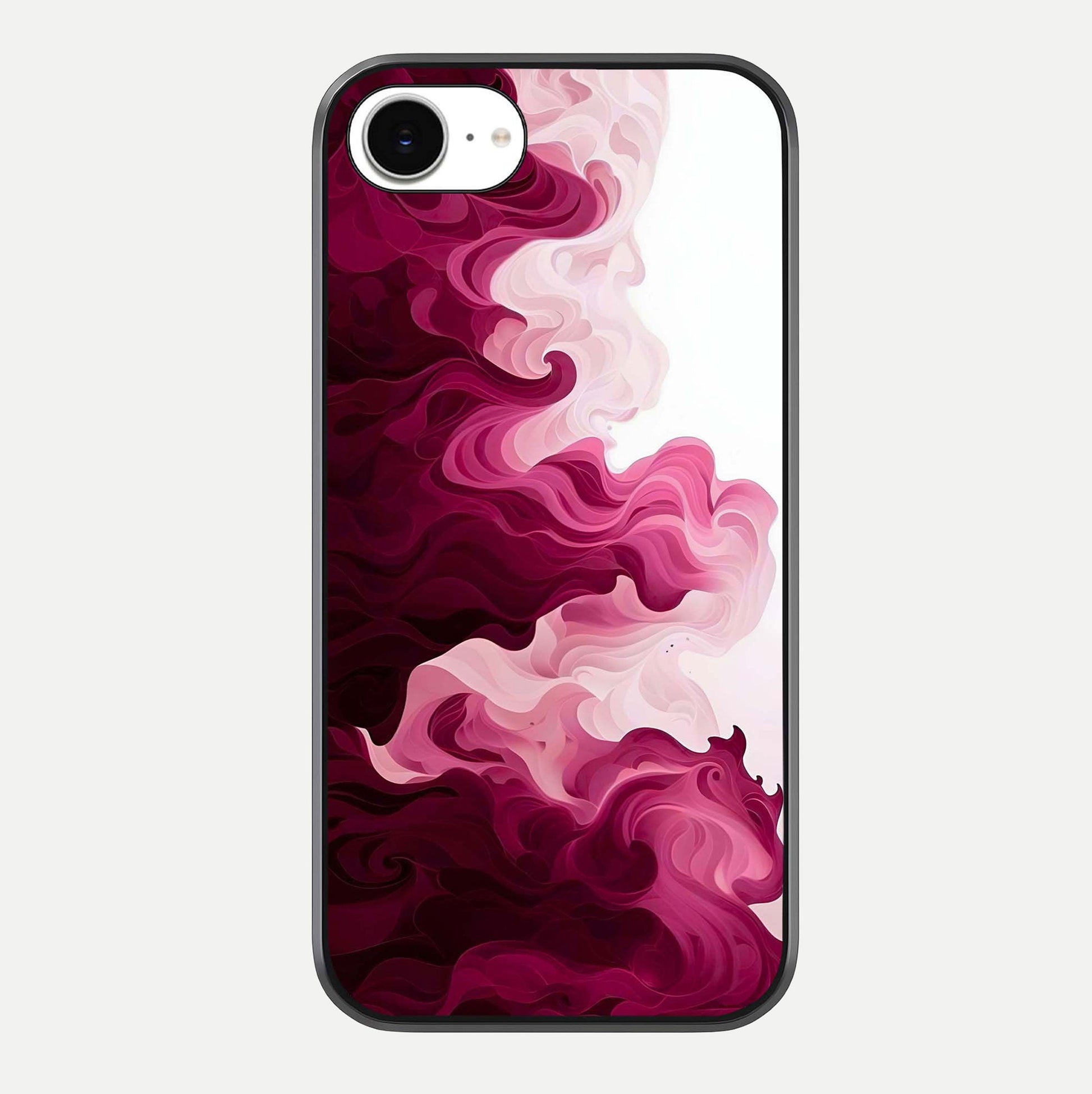 Crimson Wave Flow Glass Case For iPhone 16e by Custom World