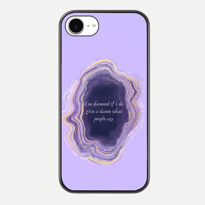 Damned People Quote Glass Case For iPhone 16e by Custom World