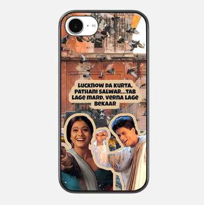 Desi Retro Vibes Glass Case For iPhone 16e by Custom World