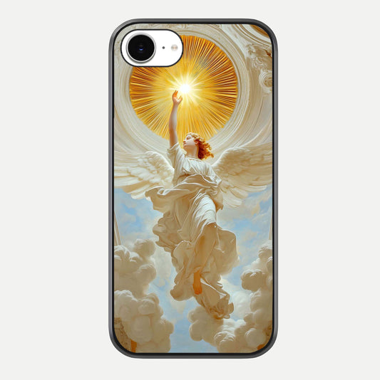 Divine Light Angel Glass Case For iPhone 16e by Custom World
