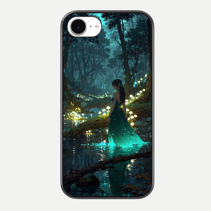 Enchanted Forest Glow Glass Case For iPhone 16e by Custom World
