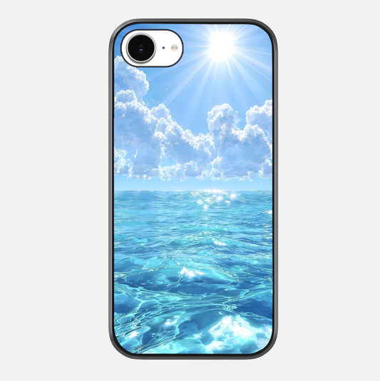 Endless Ocean Horizon Glass Case For iPhone 16e by Custom World