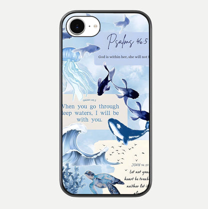 Faithful Ocean Promise Glass Case For iPhone 16e by Custom World