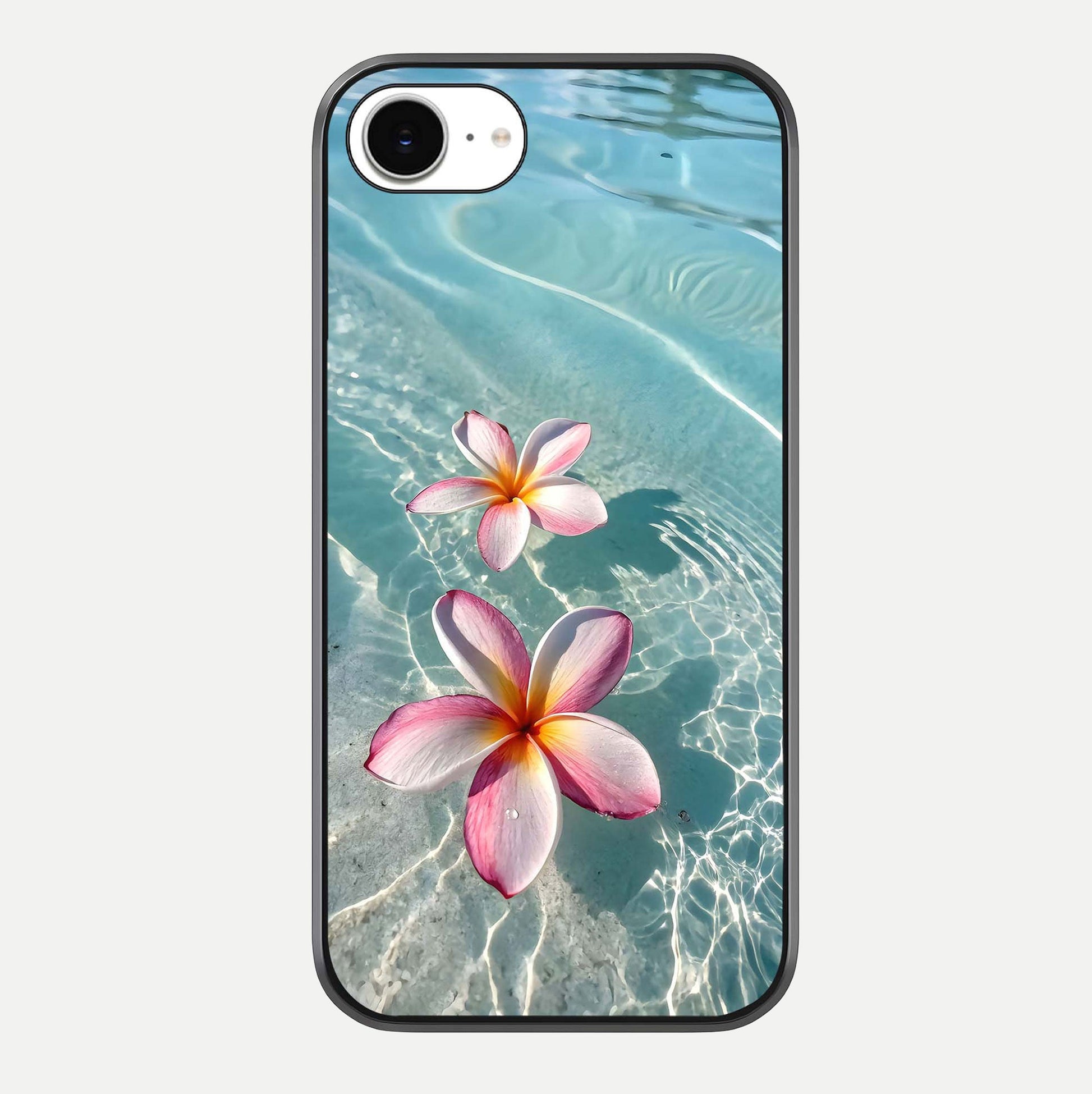 Floating Bloom Bliss Glass Case For iPhone 16e by Custom World