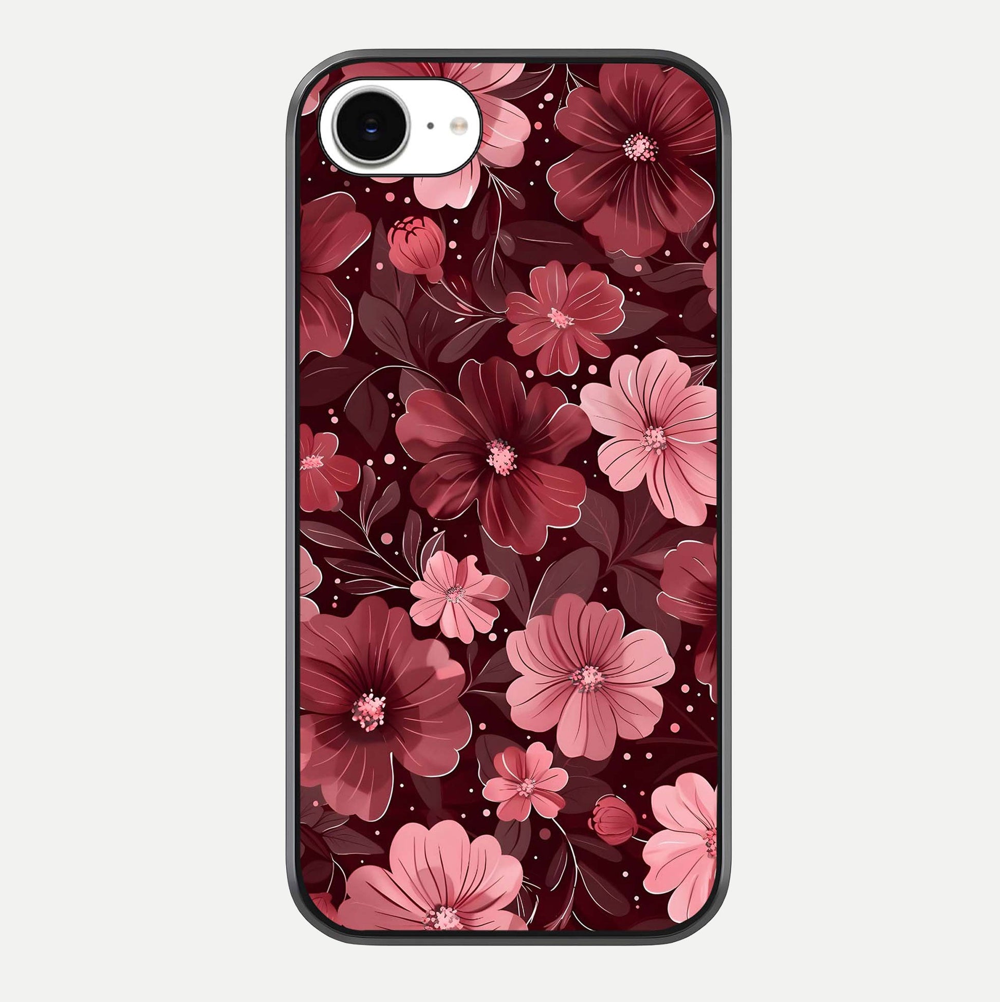 Flower Blush Bloom Glass Case For iPhone 16e by Custom World